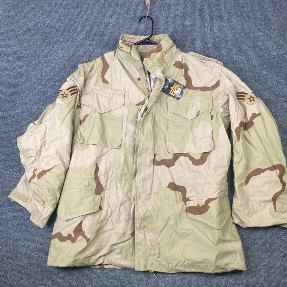 Alpha Industries M-65 Field Coat Mens Medium Desert Camo Military Jacket New